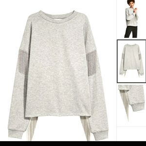 H&M Sweatshirt with silver fridge detail